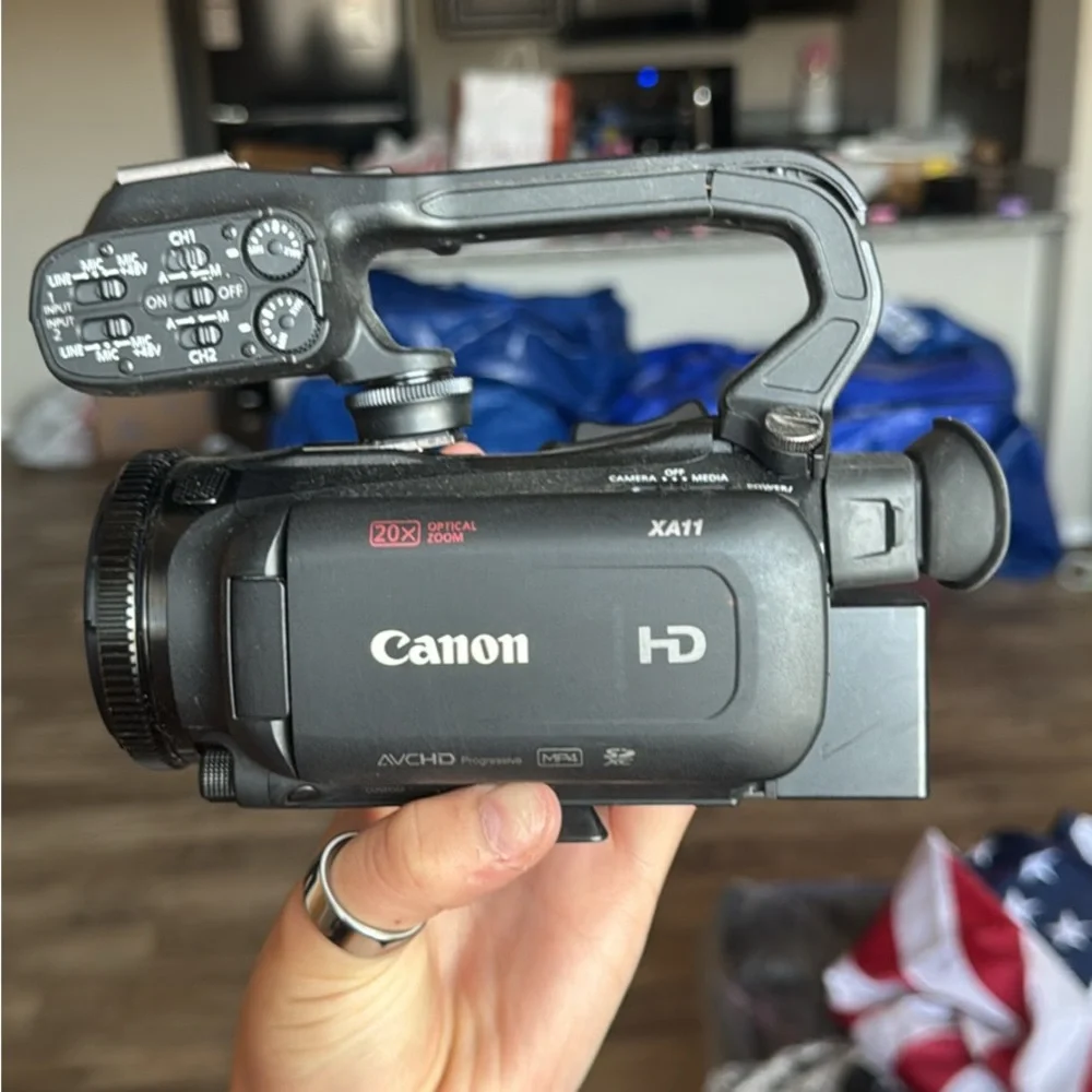 Canon XA11 Black Professional Video Camera with Flip-Out LCD